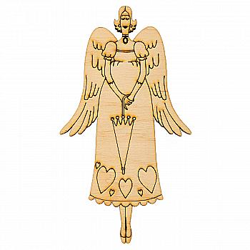 Заготівка дерев`яна "Тільда "Янгол" 50*105 мм, T005 Заготівка дерев`яна "Тільда "Янгол" 50*105 мм, T005