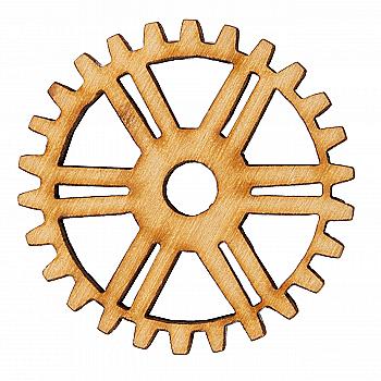 Заготівка дерев`яна "Шестерня 2" маленька,  DZ051-3 Заготівка дерев`яна "Шестерня 2" маленька,  DZ051-3