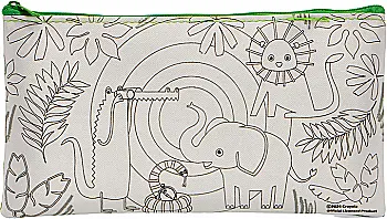 Пенал-раскраска "Джунгли" с фломастерами Crayola, 15764-A Пенал-раскраска "Джунгли" с фломастерами Crayola, 15764-A