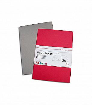 Комплект блокнотів Sketch & Note Gray/Pink Bundle, 20а, 125г, А6, Hahnemuhle Комплект блокнотів Sketch & Note Gray/Pink Bundle, 20а, 125г, А6, Hahnemuhle