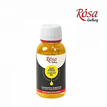 Олія лляна рафінована відбілена, 250 мл, ROSA Gallery Олія лляна рафінована відбілена, 250 мл, ROSA Gallery