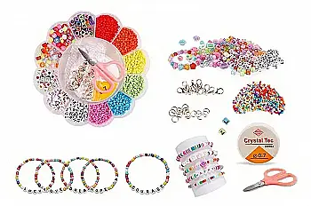 Набір для творчості: бісер, намистини, гумка, T026-MZ1