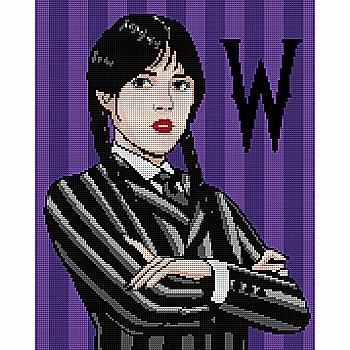 Алмазна мозаїка SANTI "Wednesday Addams", 40*50 см, на підрамнику, 955333 Алмазна мозаїка SANTI "Wednesday Addams", 40*50 см, на підрамнику, 955333