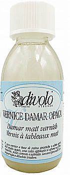 Лак дамарний, матовий, 125 мл, Divolo Лак дамарний, матовий, 125 мл, Divolo