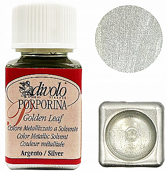 Краска GOLDEN LEAF, эффект жидкого металла, Серебро, 50 мл, Divolo Краска GOLDEN LEAF, эффект жидкого металла, Серебро, 50 мл, Divolo
