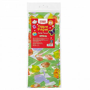 Бумага тишью, 50*70 см, 2л., Flowers,MX62823 Бумага тишью, 50*70 см, 2л., Flowers,MX62823