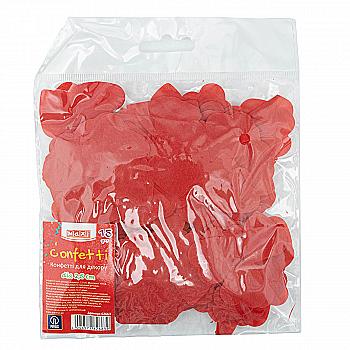 Конфетті "Серця" 15 г, колір червоний,MX62663 Конфетті "Серця" 15 г, колір червоний,MX62663