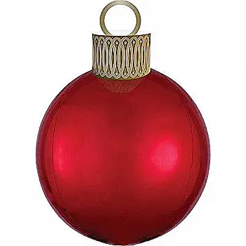 Кулька повітряна P47 Ялинкова іграшка червона, 3209-0061