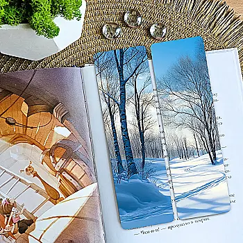 Закладка для книг MriyTaDiy, "Сніжна тиша", art bm-63 Закладка для книг MriyTaDiy, "Сніжна тиша", art bm-63