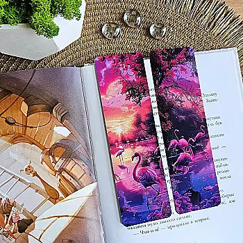 Закладка для книг MriyTaDiy, "Фламінго", art bm-38 Закладка для книг MriyTaDiy, "Фламінго", art bm-38