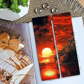 Закладка для книг MriyTaDiy, "Красное Небо", art bm-75 Закладка для книг MriyTaDiy, "Красное Небо", art bm-75