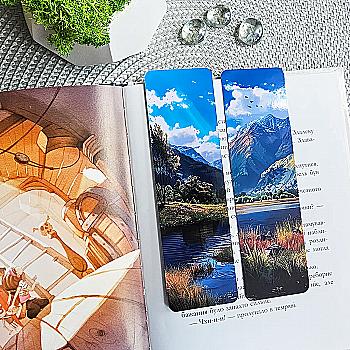 Закладка для книг MriyTaDiy, art bm-41   "Озеро в горах" Закладка для книг MriyTaDiy, art bm-41   "Озеро в горах"