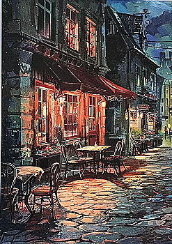 Листівка MriyTaDiy, "Вечірнє кафе" Листівка MriyTaDiy, "Вечірнє кафе"