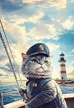 Открытка MriyTaDiy, "Котик капитан" Открытка MriyTaDiy, "Котик капитан"