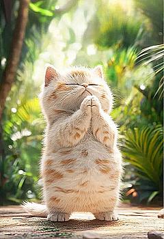 Листівка MriyTaDiy, "Мрійливий котик" Листівка MriyTaDiy, "Мрійливий котик"