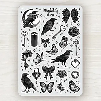 Стікер лист з наклейками MriyTaDiy, "Gothic" Стікер лист з наклейками MriyTaDiy, "Gothic"