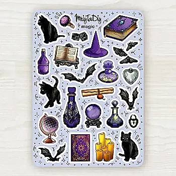 Стікер лист з наклейками MriyTaDiy, "Magic" Стікер лист з наклейками MriyTaDiy, "Magic"