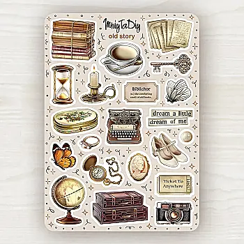 Стікер лист з наклейками MriyTaDiy, "Old Story" Стікер лист з наклейками MriyTaDiy, "Old Story"