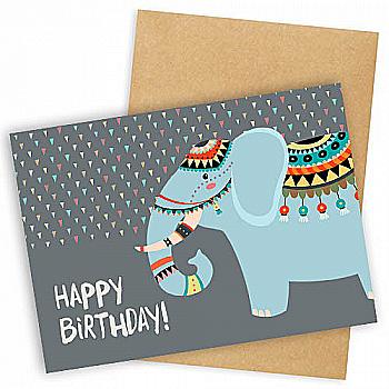 Листівка "Presentville" з конвертом "Happy birthday!", OTK_TFL118 Листівка "Presentville" з конвертом "Happy birthday!", OTK_TFL118