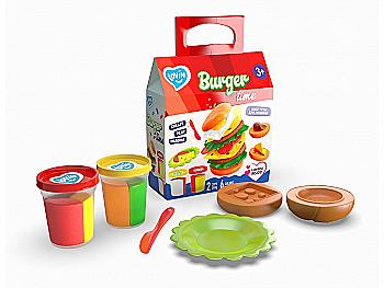 Набір тіста для ліплення "Burger Time" ТМ Lovin, 41144 Набір тіста для ліплення "Burger Time" ТМ Lovin, 41144