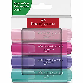 Набір маркерів текстових Textliner Pastel 4 шт., 254654 Faber-Castell Набір маркерів текстових Textliner Pastel 4 шт., 254654 Faber-Castell
