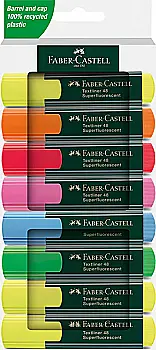 Набір маркерів текстових Textliner 8 шт. (6+2 жовтих), картон, 254848 Faber-Castell Набір маркерів текстових Textliner 8 шт. (6+2 жовтих), картон, 254848 Faber-Castell