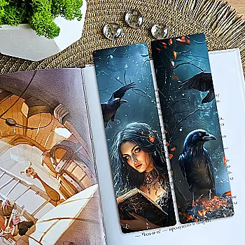 Закладка для книг MriyTaDiy, "Нічна Чаклунка", art bm-84 Закладка для книг MriyTaDiy, "Нічна Чаклунка", art bm-84