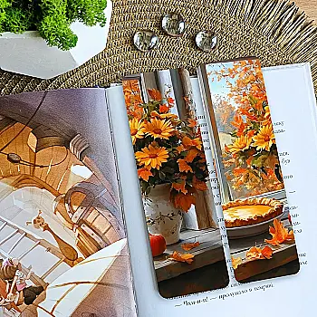 Закладка для книг MriyTaDiy, "Осіннє тепло", art bm-52 Закладка для книг MriyTaDiy, "Осіннє тепло", art bm-52