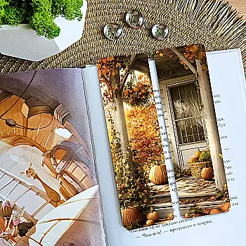 Закладка для книг MriyTaDiy, "Осінь на порозі", art bm-54 Закладка для книг MriyTaDiy, "Осінь на порозі", art bm-54