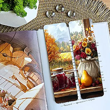 Закладка для книг MriyTaDiy, "Плоди осені", art bm-56 Закладка для книг MriyTaDiy, "Плоди осені", art bm-56