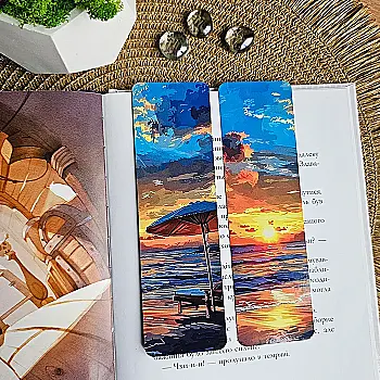 Закладка для книг MriyTaDiy, "Пляж", art bm-17 Закладка для книг MriyTaDiy, "Пляж", art bm-17