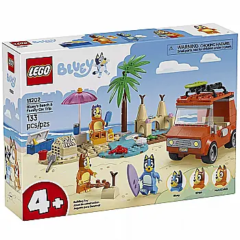 Конструктор Lego Bluey "Пляж и семейная поездка на автомобиле Блуи", 11202 Конструктор Lego Bluey "Пляж и семейная поездка на автомобиле Блуи", 11202
