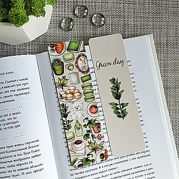 Закладка для книг MriyTaDiy, "Green Day" Закладка для книг MriyTaDiy, "Green Day"