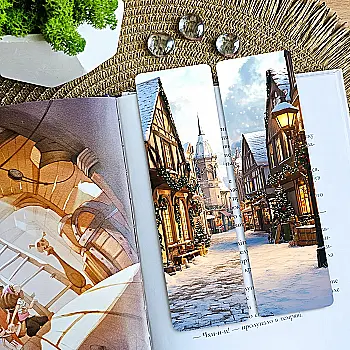 Закладка для книг MriyTaDiy, "Вечерняя улочка", art bm-57 Закладка для книг MriyTaDiy, "Вечерняя улочка", art bm-57