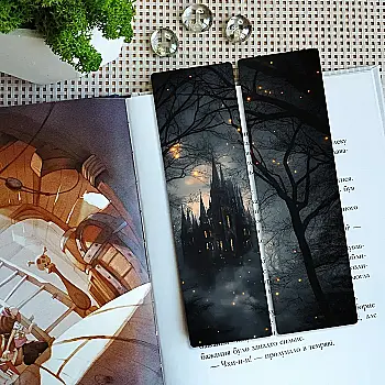 Закладка для книг MriyTaDiy, "Вогні пітьми", art bm-70 Закладка для книг MriyTaDiy, "Вогні пітьми", art bm-70