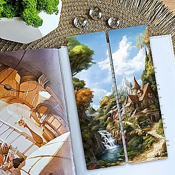 Закладка для книг MriyTaDiy, "Гірський Затишок", art bm-76 Закладка для книг MriyTaDiy, "Гірський Затишок", art bm-76