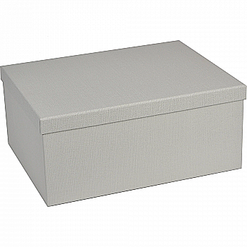 Подарункова коробка прямокутна, світло-сіра "Pure Linen", 35*27*15,5 см, 1110200309 Подарункова коробка прямокутна, світло-сіра "Pure Linen", 35*27*15,5 см, 1110200309