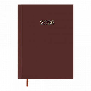 Щоденник датований A5, 2026 Monochrome, бордовий, BM.2160-13 Щоденник датований A5, 2026 Monochrome, бордовий, BM.2160-13