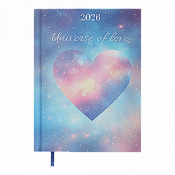 Дневник датированный A5, 2026 полиграфический Romantic, бирюзовый, BM.2170-06 Дневник датированный A5, 2026 полиграфический Romantic, бирюзовый, BM.2170-06
