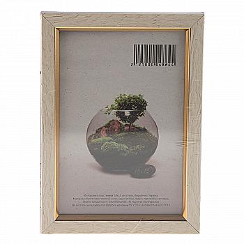 Фоторамка 10*15 см, бежевий з золотою смужкою, 1511-05148 Фоторамка 10*15 см, бежевий з золотою смужкою, 1511-05148
