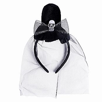 Обруч Yes! Fun Хелловін "Капелюшок" з вуаллю, 974515 Обруч Yes! Fun Хелловін "Капелюшок" з вуаллю, 974515