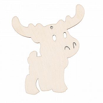 Заготівка дерев`яна Підвіска "Лосеня", НГ64 Заготівка дерев`яна Підвіска "Лосеня", НГ64