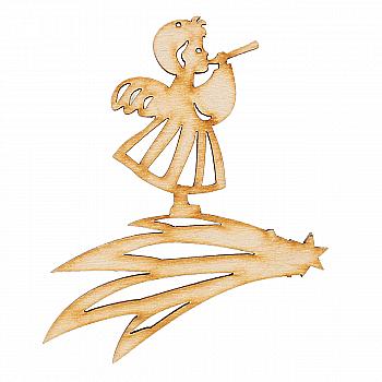 Заготівка дерев`яна Підвіска "Янголятко- трубач", НГ31