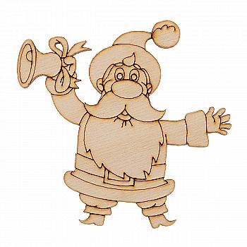 Заготівка дерев`яна "Санта зі дзвоником", NY10-005 Заготівка дерев`яна "Санта зі дзвоником", NY10-005