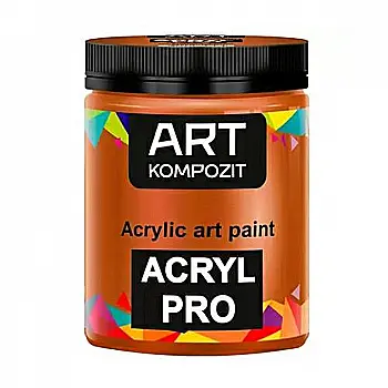 Краска акриловая ART Kompozit 134 охра золотая 0,43 л Краска акриловая ART Kompozit 134 охра золотая 0,43 л
