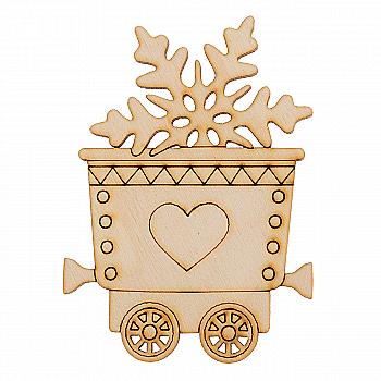 Заготівка дерев`яна "Полярний експрес Вагончик-5", NY065-5 Заготівка дерев`яна "Полярний експрес Вагончик-5", NY065-5