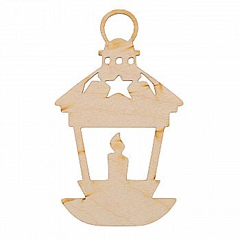 Заготівка дерев`яна "Іграшка на ялинку Ліхтарик зі свічкою", NY190 Заготівка дерев`яна "Іграшка на ялинку Ліхтарик зі свічкою", NY190