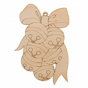 Заготівка дерев`яна "Гірлянда Джингл-белз, підвіс", NY081 Заготівка дерев`яна "Гірлянда Джингл-белз, підвіс", NY081