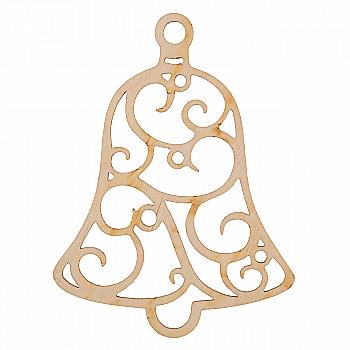 Заготівка дерев`яна "Іграшка на ялинку. Дзвіночок ", NY160 Заготівка дерев`яна "Іграшка на ялинку. Дзвіночок ", NY160