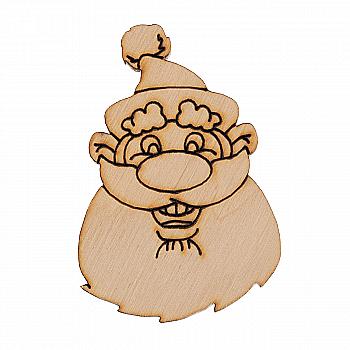 Заготівка дерев`яна "Мордочки. Санта1 для шарів", NY205 Заготівка дерев`яна "Мордочки. Санта1 для шарів", NY205